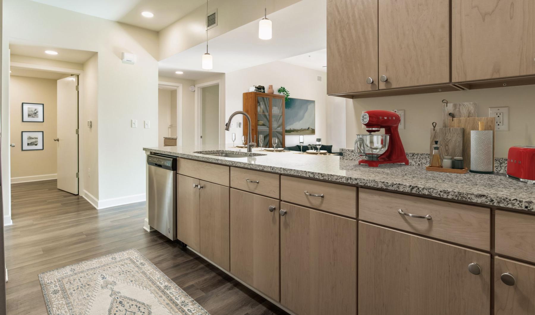 The essence of exceptional living a kitchen with wooden cabinets
